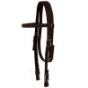 Western Saddle with Headstall & Collar - 17" Brown Leather