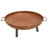 Fire Pit 67.5x58x22.5 cm Steel Colour brown Size 67.5 x 58 x 22.5 cm 