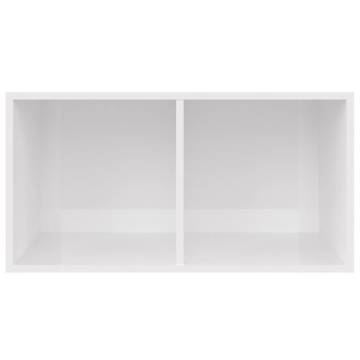 Vinyl Storage Box High Gloss White - Durable & Stylish