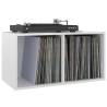 Vinyl Storage Box High Gloss White - Durable & Stylish