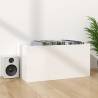 Vinyl Storage Box High Gloss White - Durable & Stylish