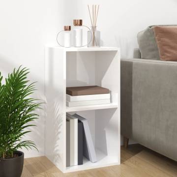 Vinyl Storage Box High Gloss White - Durable & Stylish