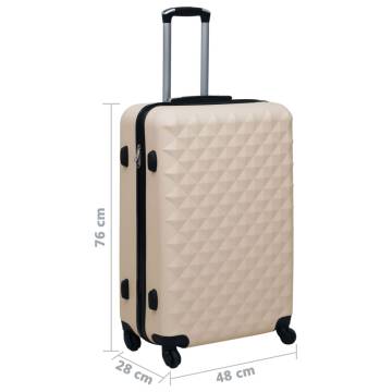 Gold Hardcase Trolley - Durable ABS Suitcase for Travel