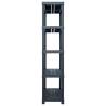 Durable Black Storage Shelf Rack - 500 kg Capacity | HipoMarket