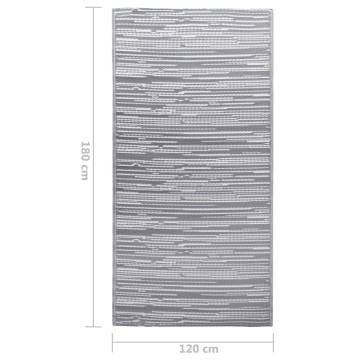 Stylish Grey Outdoor Carpet 120x180 cm | Home Decor