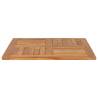 Table Top Solid Teak Wood - 80x80 cm | Durable & Rustic