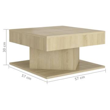 Sonoma Oak Coffee Table - Stylish & Functional | HipoMarket