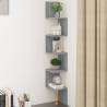 Wall Corner Shelf Grey Sonoma 20x20x127.5 cm Engineered Wood Colour grey sonoma Size 20 x 20 x 127.5 cm Quantity in Package 1 Number of Pieces 