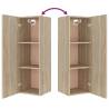 4 Piece TV Cabinet Set - Sonoma Oak Engineered Wood | Hipomarket