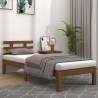 Honey Brown Solid Wood Bed Frame 75x190 cm - Small Single