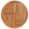 Table Top Solid Teak Wood Round - 80 cm | Hipomarket