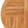 Table Top Solid Teak Wood Round - 80 cm | Hipomarket