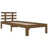 Honey Brown Solid Wood Bed Frame 75x190 cm - Small Single