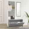 3-in-1 Shoe Cabinet Set Grey Sonoma Engineered Wood Colour grey sonoma Quantity in Package 1 Number of Number of shelves 