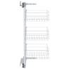 3-Tier Pull-out Kitchen Wire Basket - Silver 47x25x56 cm