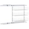 3-Tier Pull-out Kitchen Wire Basket - Silver 47x25x56 cm