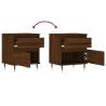 Stylish Brown Oak Bedside Cabinets - 2 pcs | Hipomarket UK