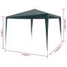 Party Tent 3x3 m PE Green - Perfect for Outdoor Gatherings