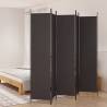 5-Panel Room Divider Brown 250x220 cm Fabric Colour brown Size 250 x 220 cm Number of 1 Number_of_Panels 5 