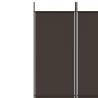 5-Panel Room Divider Brown - Stylish Privacy Screen | Hipomarket