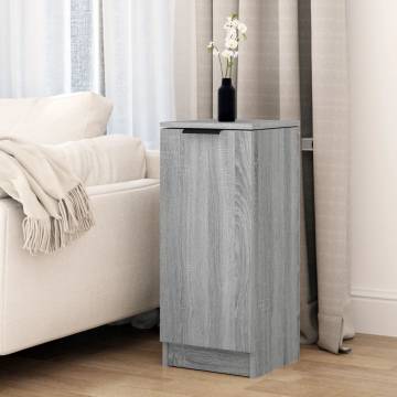 Stylish Grey Sonoma Sideboard - 30x30x70 cm - Hipomarket