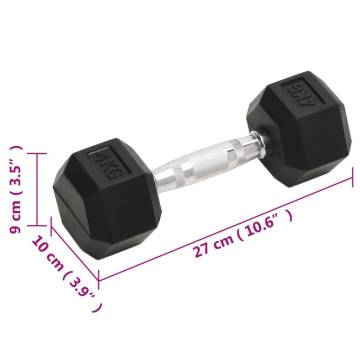 Dumbbells 2 pcs 8 kg Cast Iron - Perfect for Home Workouts