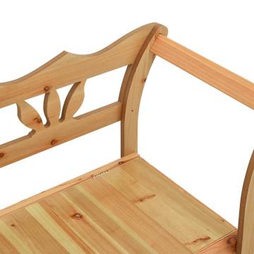 Solid Wood Fir Bench - 107x45x75.5 cm | HipoMarket