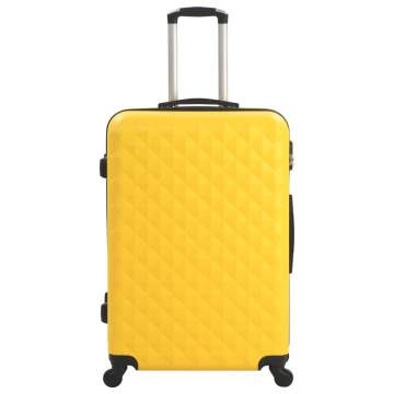 Stylish Yellow Hardcase Trolley Set - 3 Pcs | HipoMarket