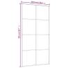 Sliding Door Frosted ESG Glass & Aluminium | 102.5x205 cm White