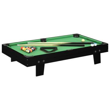 3 Feet Mini Pool Table - Compact Black and Green Billiards