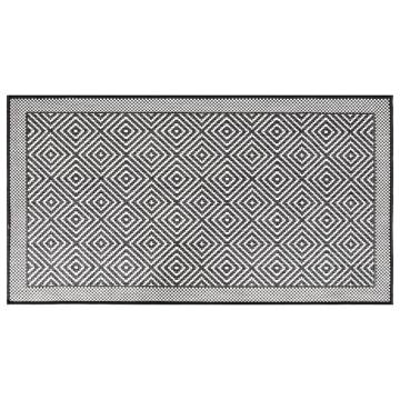 Reversible Outdoor Rug Grey & White 100x200 cm | HipoMarket