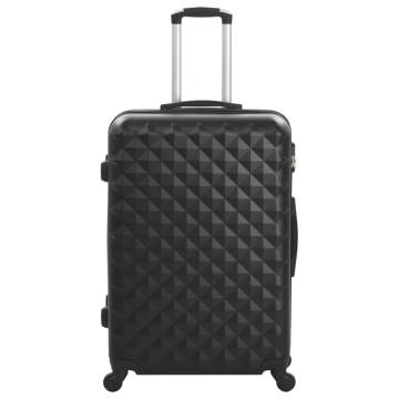 Hardcase Trolley Set 3 pcs Black ABS | Durable & Lightweight