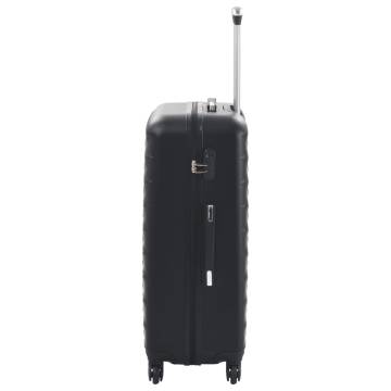 Hardcase Trolley Set 3 pcs Black ABS | Durable & Lightweight