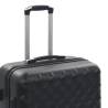 Hardcase Trolley Set 3 pcs Black ABS | Durable & Lightweight