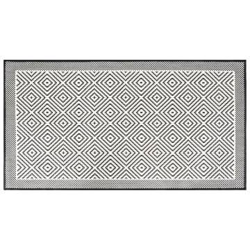 Reversible Outdoor Rug Grey & White 100x200 cm | HipoMarket