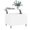 Elegant High Gloss White Coffee Table - 60x44.5x45 cm