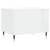 Elegant High Gloss White Coffee Table - 60x44.5x45 cm