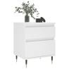 Stylish White Bedside Cabinet - 40x35x50 cm | Hipomarket