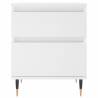 Stylish White Bedside Cabinet - 40x35x50 cm | Hipomarket