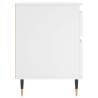 Stylish White Bedside Cabinet - 40x35x50 cm | Hipomarket