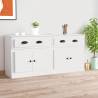 Sideboards 2 pcs White Engineered Wood Colour white Quantity in Package 2 