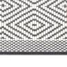 Reversible Outdoor Rug Grey & White 100x200 cm | HipoMarket