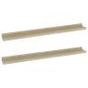 Stylish Sonoma Oak Wall Shelves - 2 pcs | Hipomarket