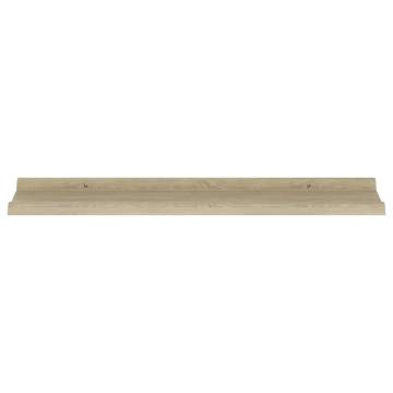 Stylish Sonoma Oak Wall Shelves - 2 pcs | Hipomarket