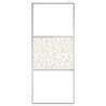 Stylish Walk-in Shower Wall ESG Glass with Stone Design 80x195 cm