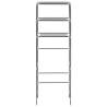 3-Tier Storage Rack Over Toilet - Durable Silver Organizer