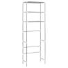 3-Tier Storage Rack Over Toilet - Durable Silver Organizer