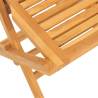 Folding Garden Chairs - 2 Pcs Solid Teak Wood | HipoMarket