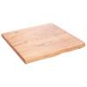 Wall Shelf Light Brown - Solid Oak Wood | HipoMarket