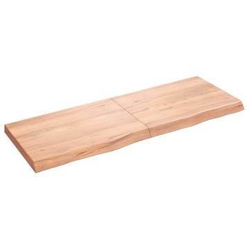 Light Brown Wall Shelf - Solid Oak Wood | HipoMarket